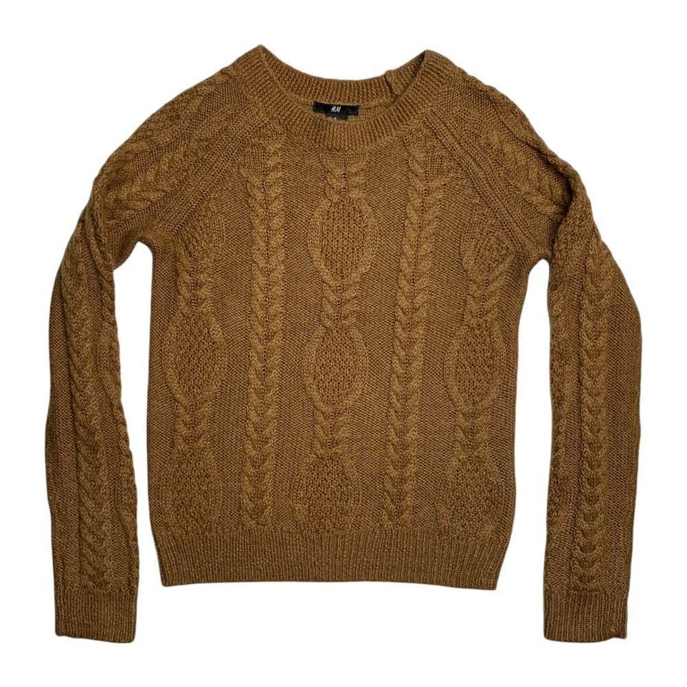 H&M Women's Brown Long Sleeve Sweater SZ XS